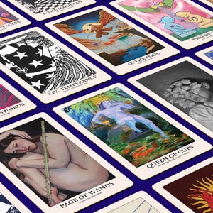 The Visionary&#39;s Tarot: A Deck for Creatives PRE-ORDER, Full 78-Card Indie Deck for Artists, Creatives & Intuitives, Witchy, Spiritual Gift