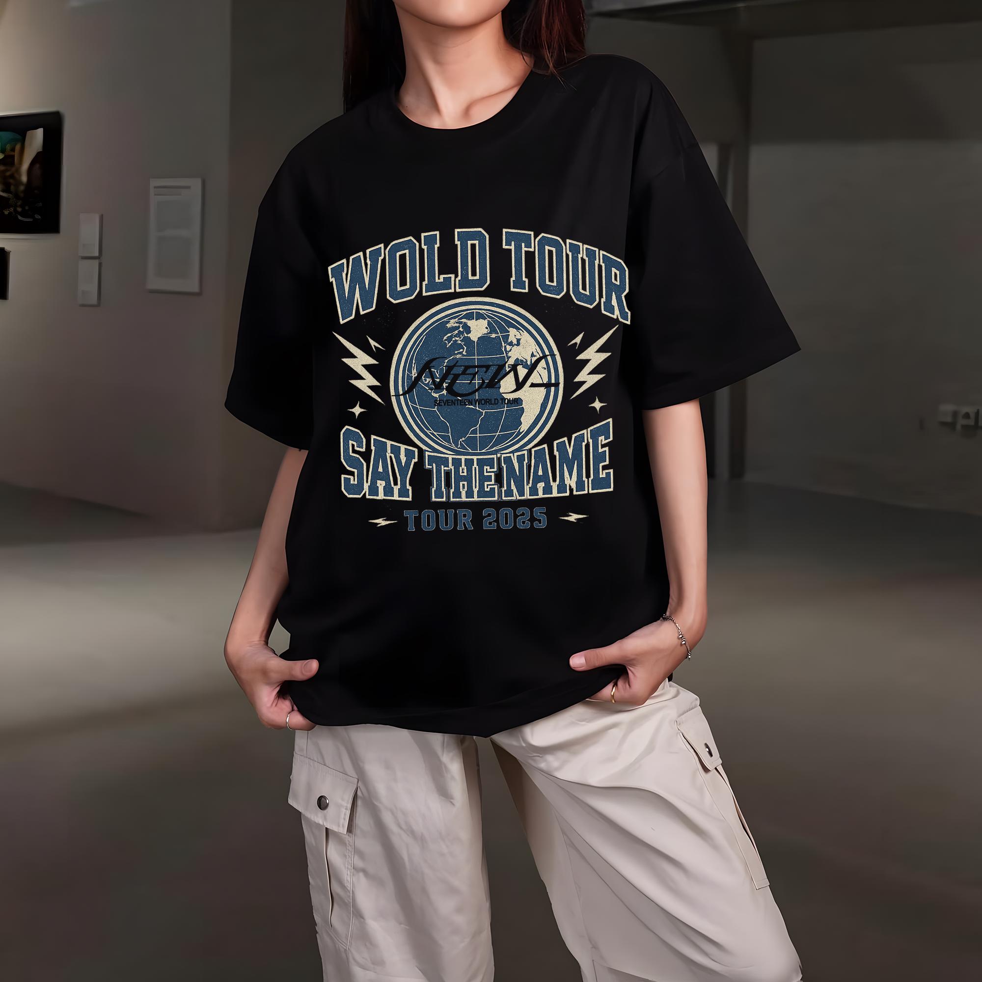Seventeen World Tour New_ in US Shirt, Seventeen New_ World Tour
