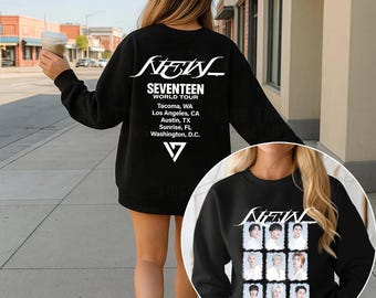 Seventeen Right Here World Tour Inspired Hoodie Full Zip Jacket