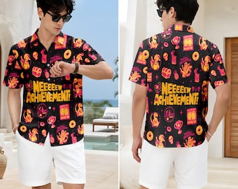 New Achievement Dungeon Crawler Carl Hawaiian Shirt, Princess Donut And Mongo Shirt, Desperado Club LitRPG Tee, Bookish Button Shirt