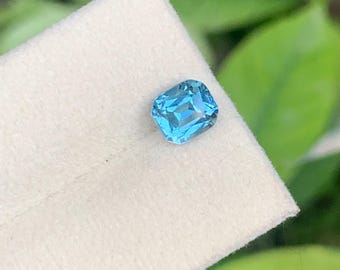 1,50 ct Lagune Toermalijn Edelsteen: IJzig Blauw, Afghaanse Oorsprong