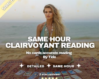 Same Hour Psychic Reading | No Cards Clairvoyant Insight, Fast Answers, Spiritual Guidance