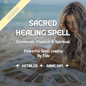 Sacred Healing Spell, Emotional, Physical & Spiritual Healing Ritual, Energy Cleanse | Health and Balance | Spell Cast for You