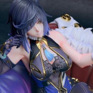 Elegant Ice Enchantress – 3D STL - Yelan