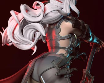 Crimson Blade Warrior – model 3D STL