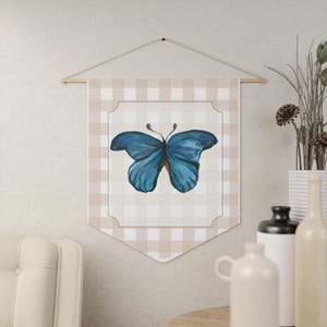 Butterfly Pennant Wall Decor,  Boho Butterfly Banner