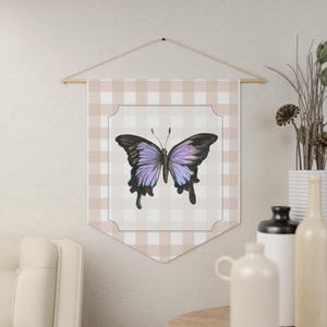 Butterfly Pennant Wall Decor,  Boho Butterfly Banner