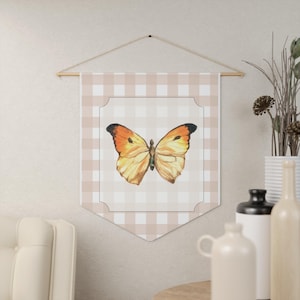 Butterfly Pennant Wall Decor, Boho Butterfly Banner