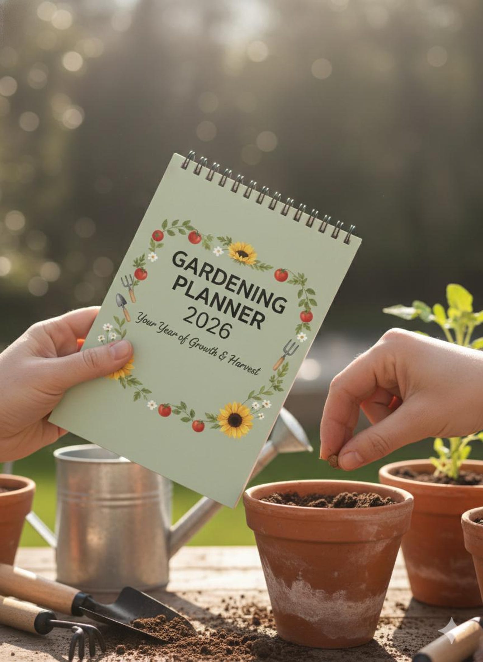 2026 Gardening Planner PDF - Monthly Goals Plant Tracker Weekly Checklist Garden Organizer Gift ...