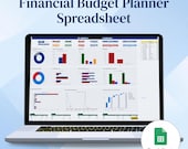 Budget Planner Spreadsheet for Google Sheets | Monthly & Biweekly Budget Template Paycheck tracker