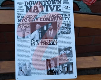 Póster de película de aluminio del periódico AHS NYC