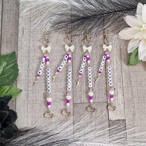 Fanmade BTS/Army charm with beads for e.g. backpacks and bags