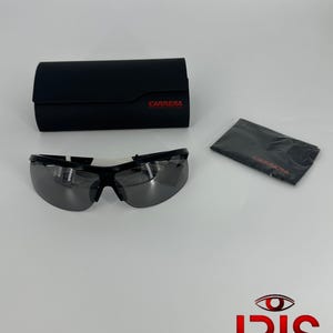 Carrera Sport Sunglasses – Black Frame with White Temples, UV Protection, Unisex Eyewear