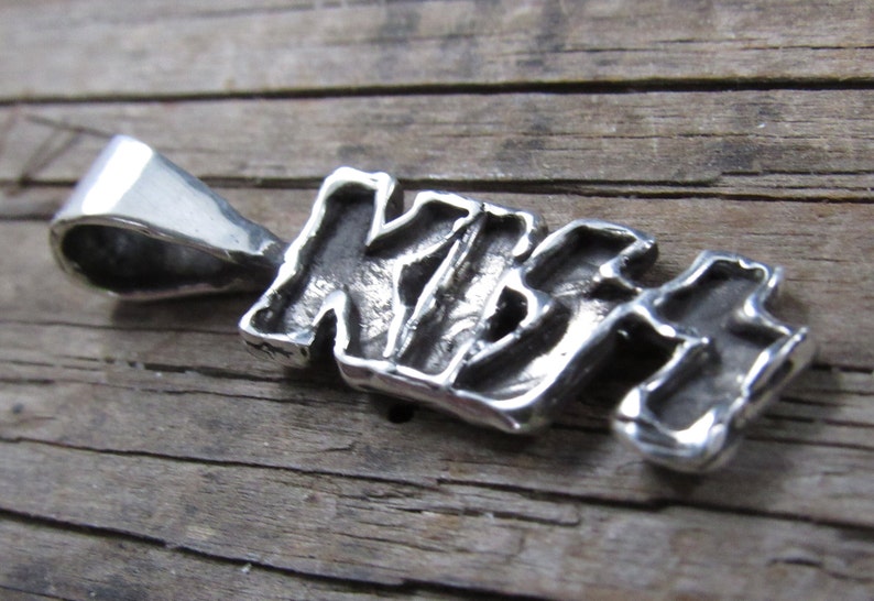 KISS Band Pendant in Sterling Silver. KISS Band Jewelry. Etsy