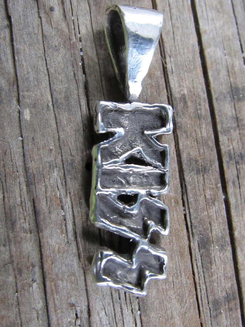 KISS Band Pendant in Sterling Silver. KISS Band Jewelry. Etsy