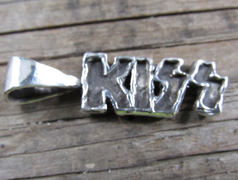 KISS Band Pendant in Sterling Silver. KISS Band Jewelry. Etsy
