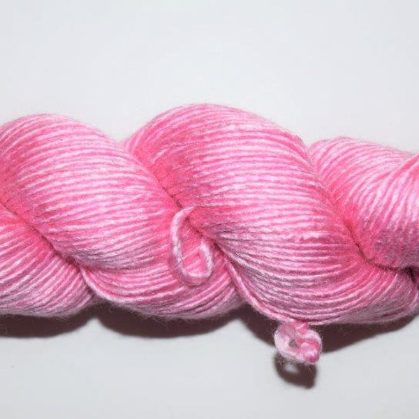 100g shiny SILK worsted weight soft yarn Pink