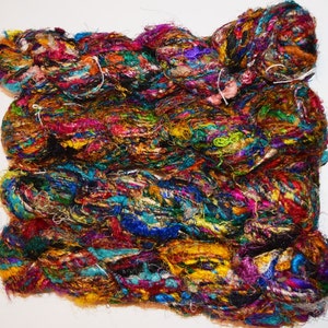 100g Himalaya Sari Recycled  Silk Heavy Yarn Jewelry Gift Wrap