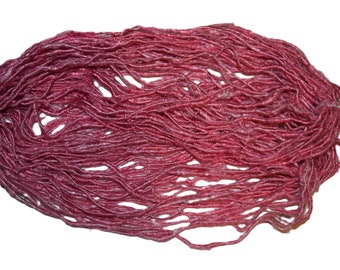 Recycled Sari Banana Silk Yarn Multicolored Pink Coral