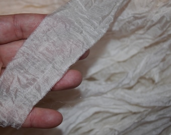 30 yrds 1 inch wide Boho Sari Silk Ribbon Yarn free shipping