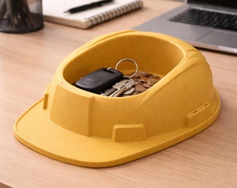 ヘルメット収納トレイオーガナイザー、エンジニアへのギフト、デスクデコレーション、建設業者へのギフト、3Dプリント、収納トレイ