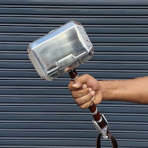 Handmade Thor Hammer Replica: Metal Mjolnir, Viking Cosplay Prop