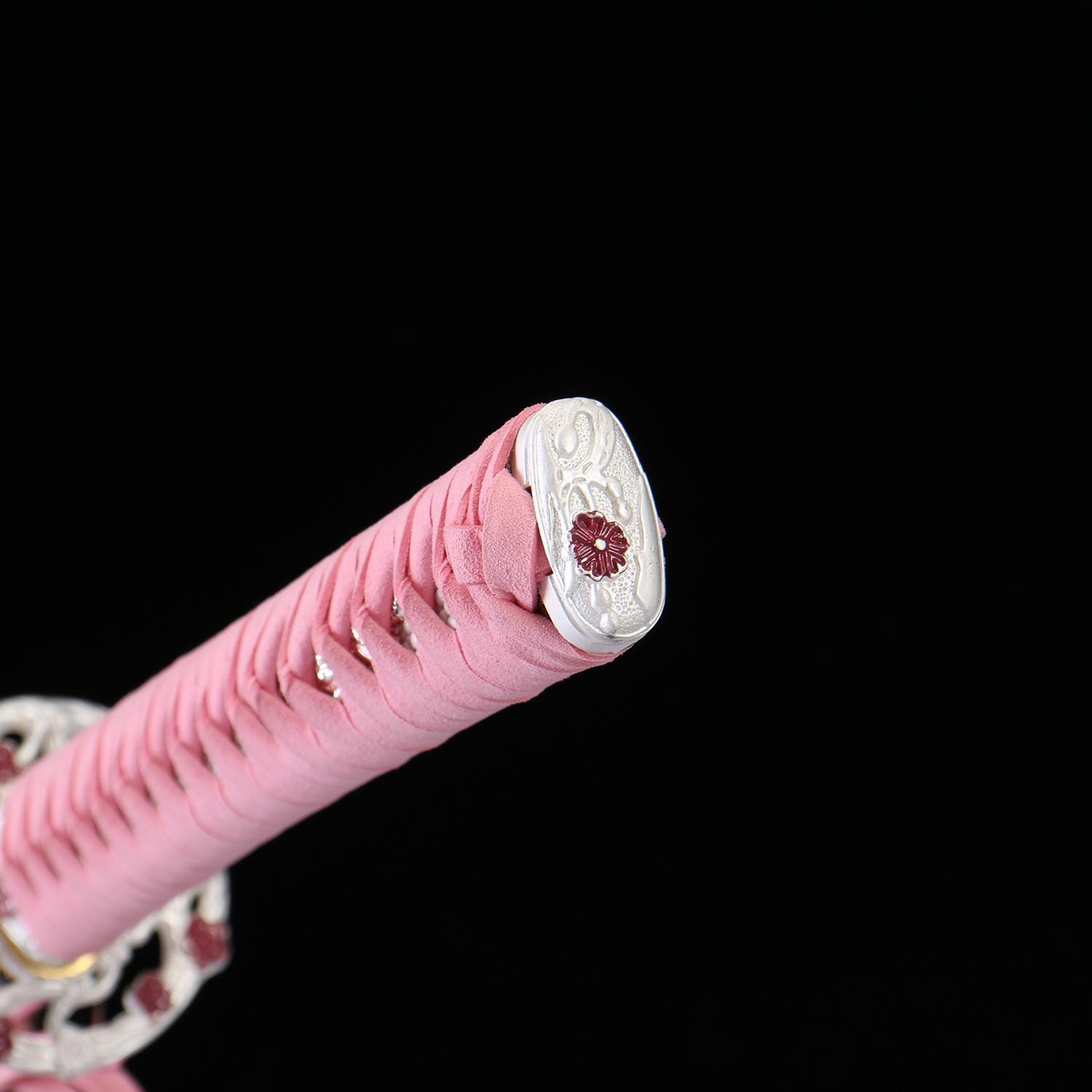 手鍛造のピンク刀（桜鍔付き）：1065マンガン鋼製コスプレ刀 - Etsy 日本