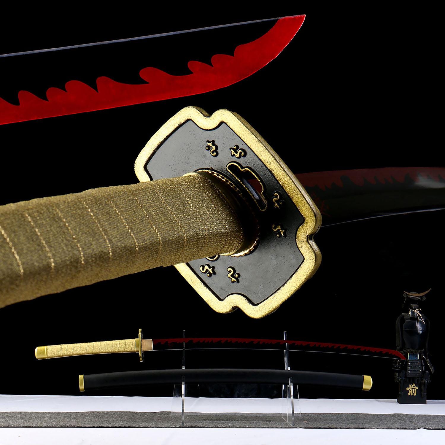 Yoriichi Tsugikuni Katana, Demon Slayer Collectible, Hand-forged