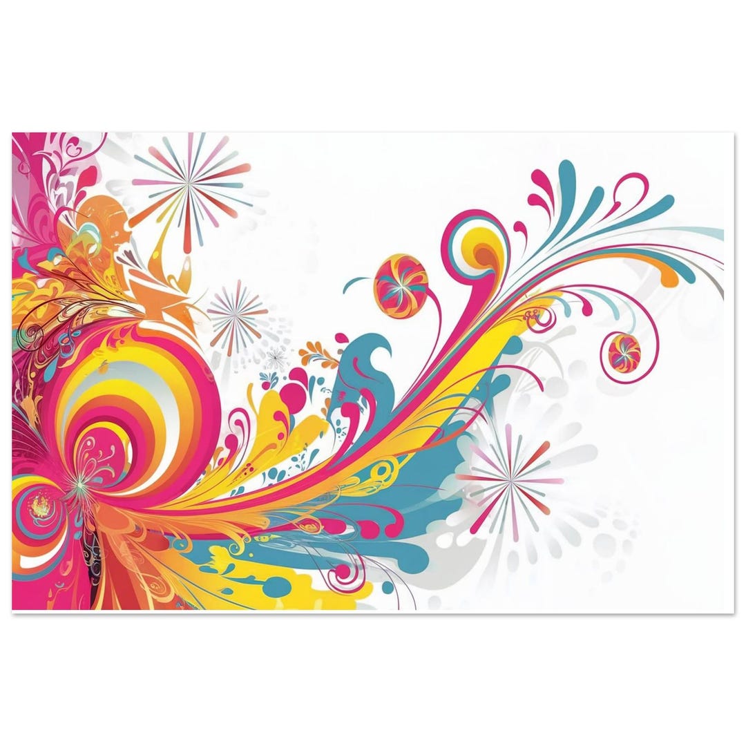 Abstract Wall Art, Beautiful Poster, Original Art, Wall Decor, Colorful ...