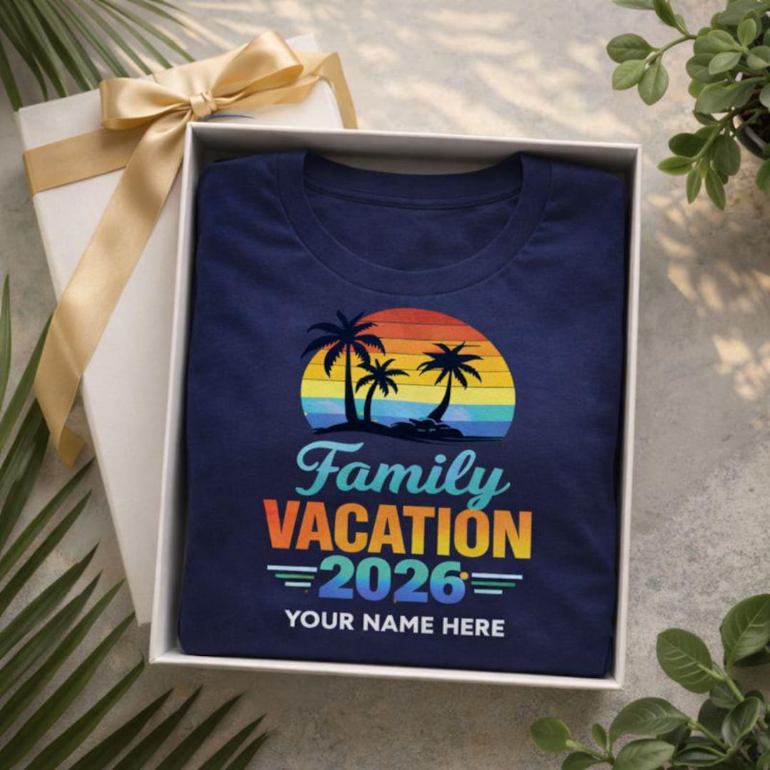 Personalized Family Vacation 2026 T-shirt, Summer Travel Tee - Etsy UK
