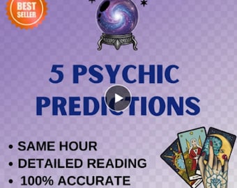 5 Tarot Card Psychic Predictions: Detailed Future Reading (PDF File)