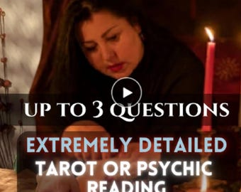 3 Question Tarot or Psychic Reading: Love & Career Insight (PDF)