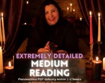 Detailed Medium Reading: Same Hour Psychic Guidance (PDF Report)