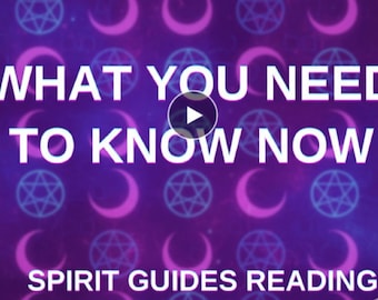 Psychic Spirit Guide Tarot Card Reading: Mediumship, Oracle Guidance (PDF File)