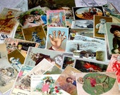 41 Victorian Trade Card Grab Bag Lot, Small to Large, Colorful Variety, Ladies Men Children Babies etc, Antique Ephemera, FREE SHIPPING