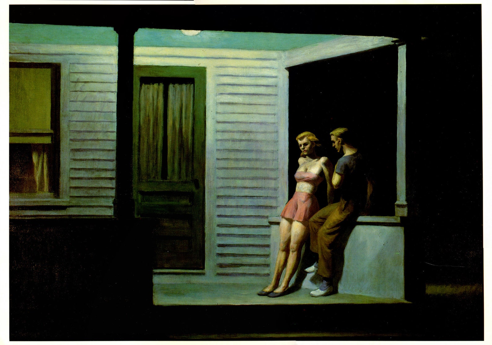 EDWARD HOPPER Summer Evening 1947 Poster Large Vintage Modern Etsy