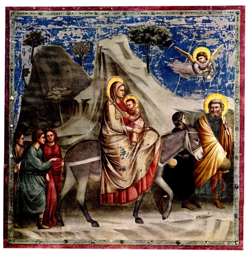 Бегство в египет картина джотто