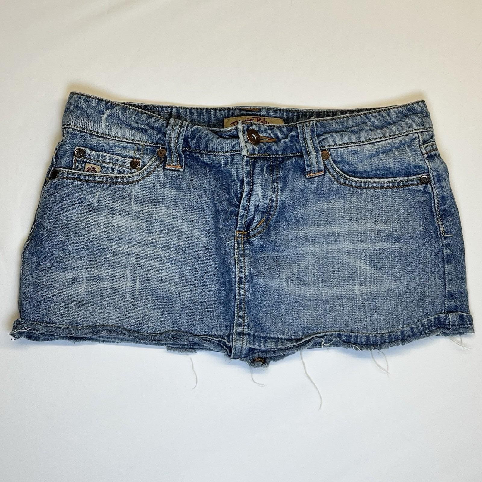 Y2k Jean Skirt - Etsy