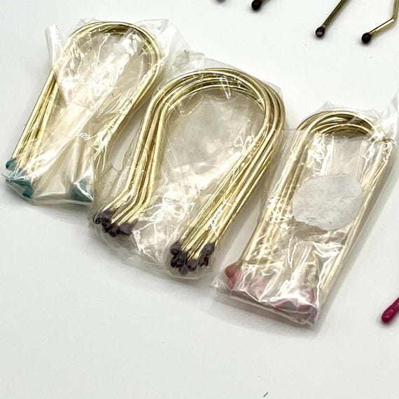 60+ Hot Roller Clips Hair Pageant Curler Metal Pins SOME NIP