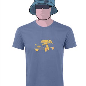 2CV T-shirt, 2CV, Classic car T-shirt, Personalized 2CV T-shirt, Retro 2CV, Classic car T-shirt, Vintage car T-shirt, Organic cotton