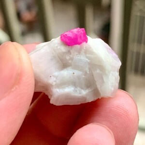 Terminated Ruby Crystal Specimen from Afghanistan – Gem Grade Luster, Self-Standing