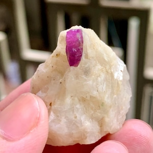 Terminated Ruby Crystal Specimen from Afghanistan – Gem Luster, Self-Standing Collection Piece