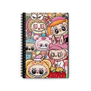 Labubu Spiral Notebook - Perfect for Kids, Back to School, Journaling, Doodling, Gifts