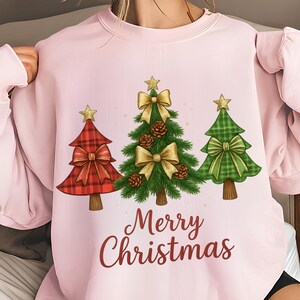 Merry Christmas PNG TShirt Design Christmas Tree PNG Christmas Shirt PNG Christmas Png Christmas Bow Png Sublimation Design Digital Download