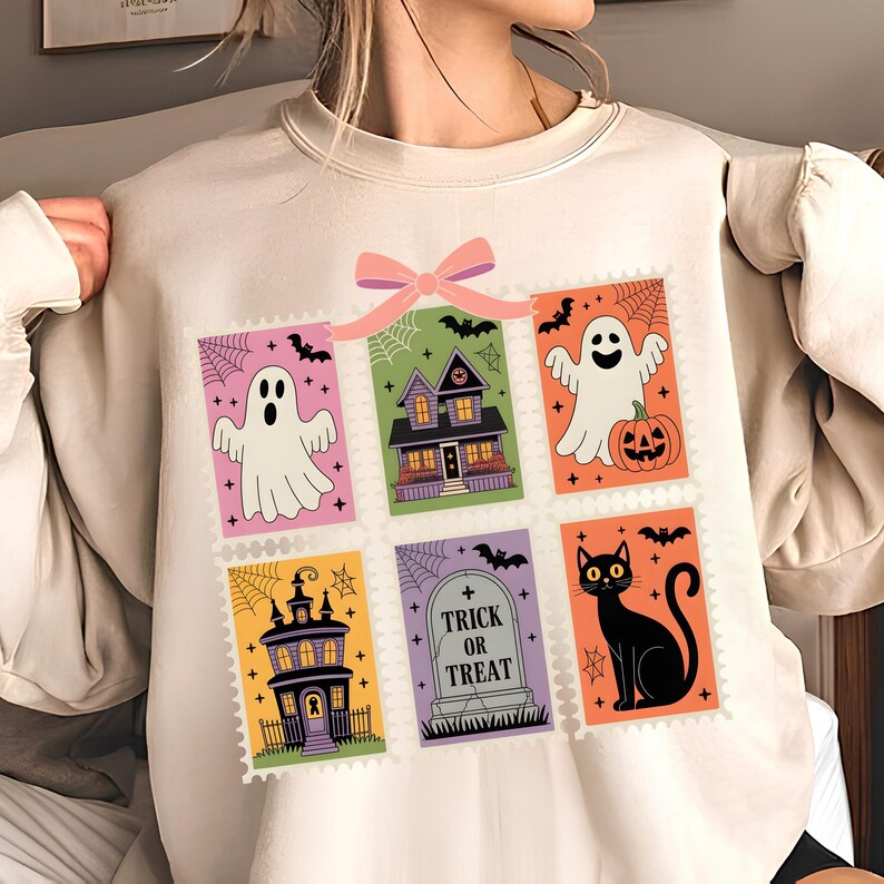 Trick Or Treat PNG T-Shirt Design Trendy Halloween Png Halloween Shirt Png  Halloween PNG Design Ghost Sublimation Designs Digital Download