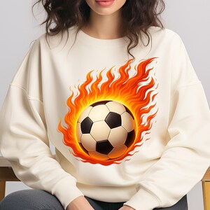 Flaming Soccer Ball PNG,T-Shirt Design,Soccer PNG,Trending PNG,Soccer Mom Png,Soccer Shirt Png,Fire Png,Sublimation Designs,Digital Download