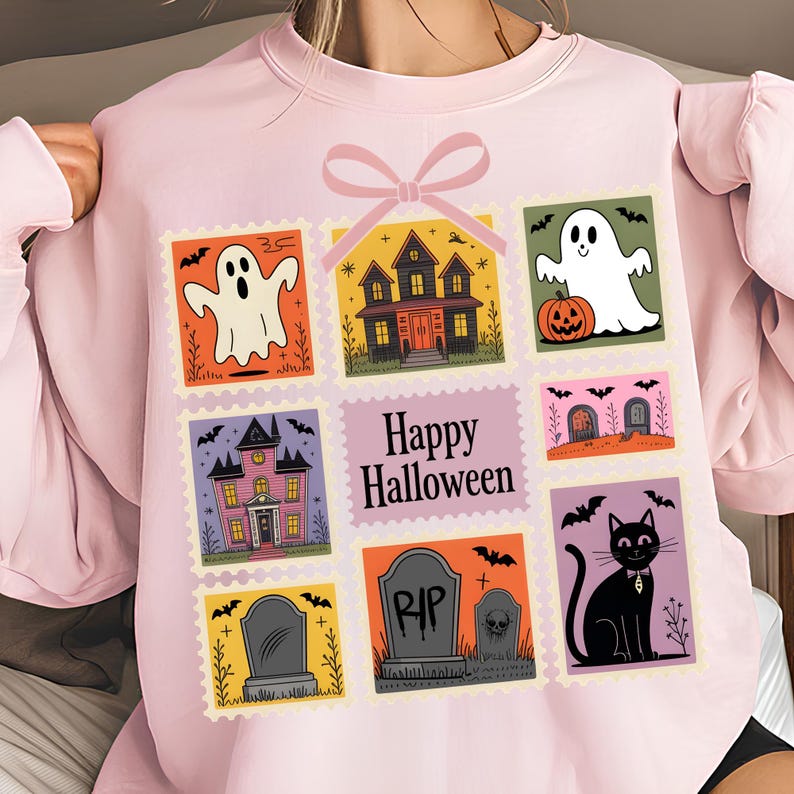 Happy Halloween PNG T-Shirt Design Trendy Halloween Png Halloween Shirt Png  Halloween PNG Design Ghost Sublimation Designs Digital Download