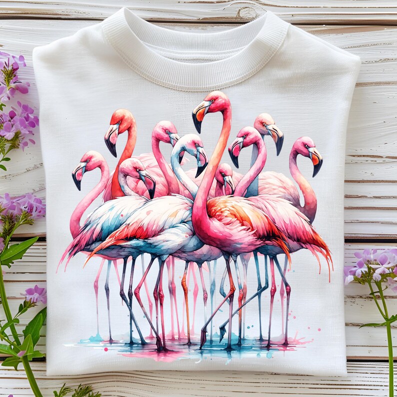 Flamingo PNG T-Shirt Design Summer Flamingo PNG Shirt Flamingo Shirt PNG Summer Png Summer Vibes Png Sublimation Design Digital Download