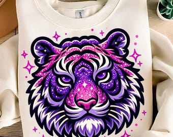 Tiger PNG T-Shirt Design Tiger Face PNG Tiger Head PNG Preppy Tiger Png Animal Png Tiger Clipart Tiger Sublimation Designs Digital Download