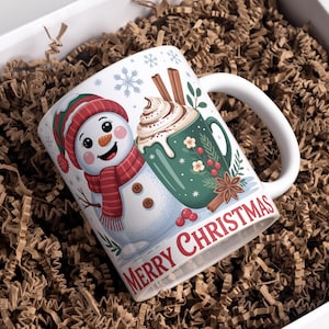 Christmas Mug Wrap 11oz & 15oz Christmas Coffee Mug PNG Merry Christmas Mug Design Christmas Mug PNG Sublimation Designs Digital Download